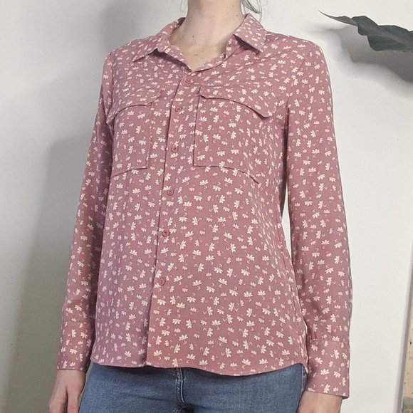Elodie Flower Button Up Blouse - Picture 4 of 5